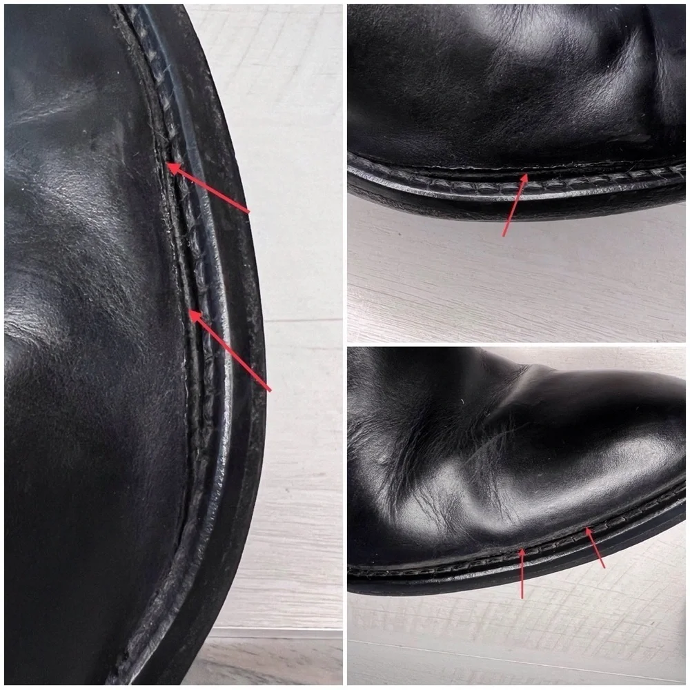 Jenni Kayne Chelsea Black Leather Ankle Heeled Boots